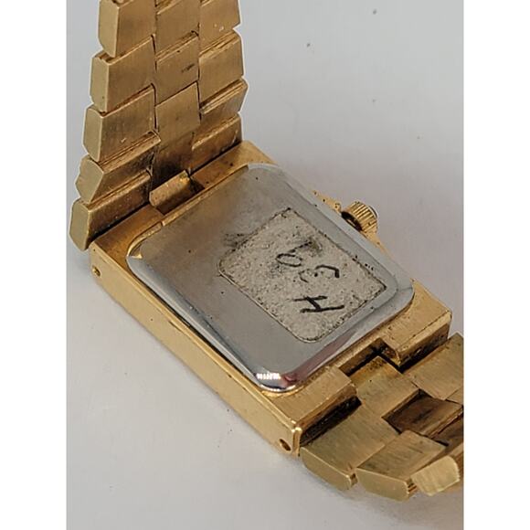 Arenix Vintage Gold Tone Quartz Rectangular Women\'s Esteemed Watch